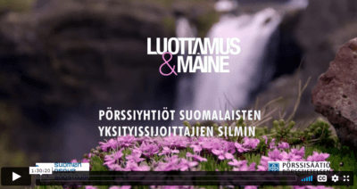 Kuvakaappaus webinaarin aloitussivusta, jossa tekstiä.